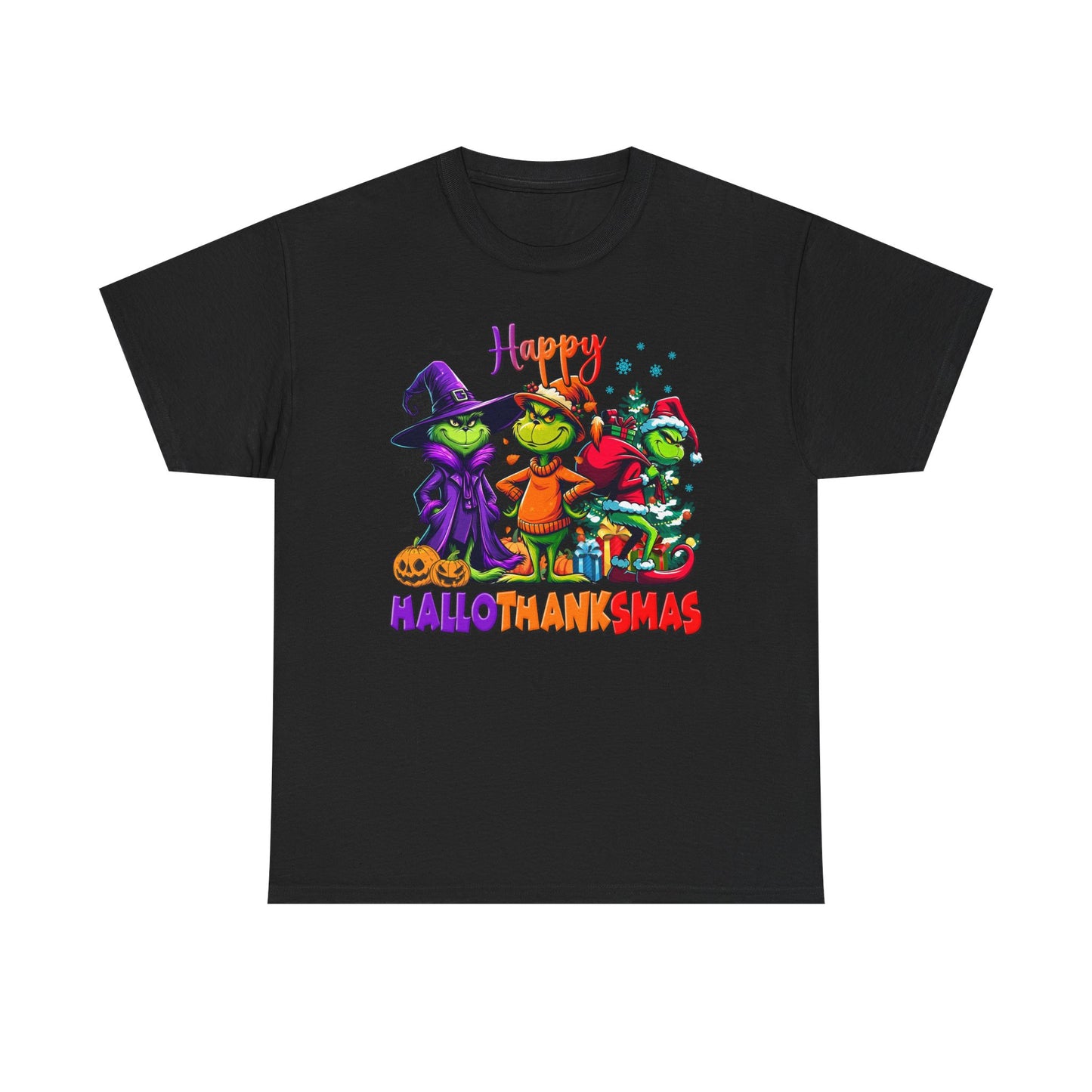 Happy Hallothanksmas Unisex Heavy Cotton Tee