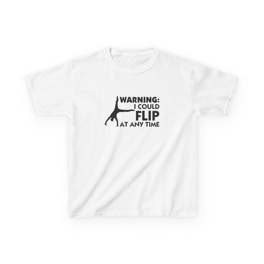 Gymnastics Warning: I Could Flip Kids Tee