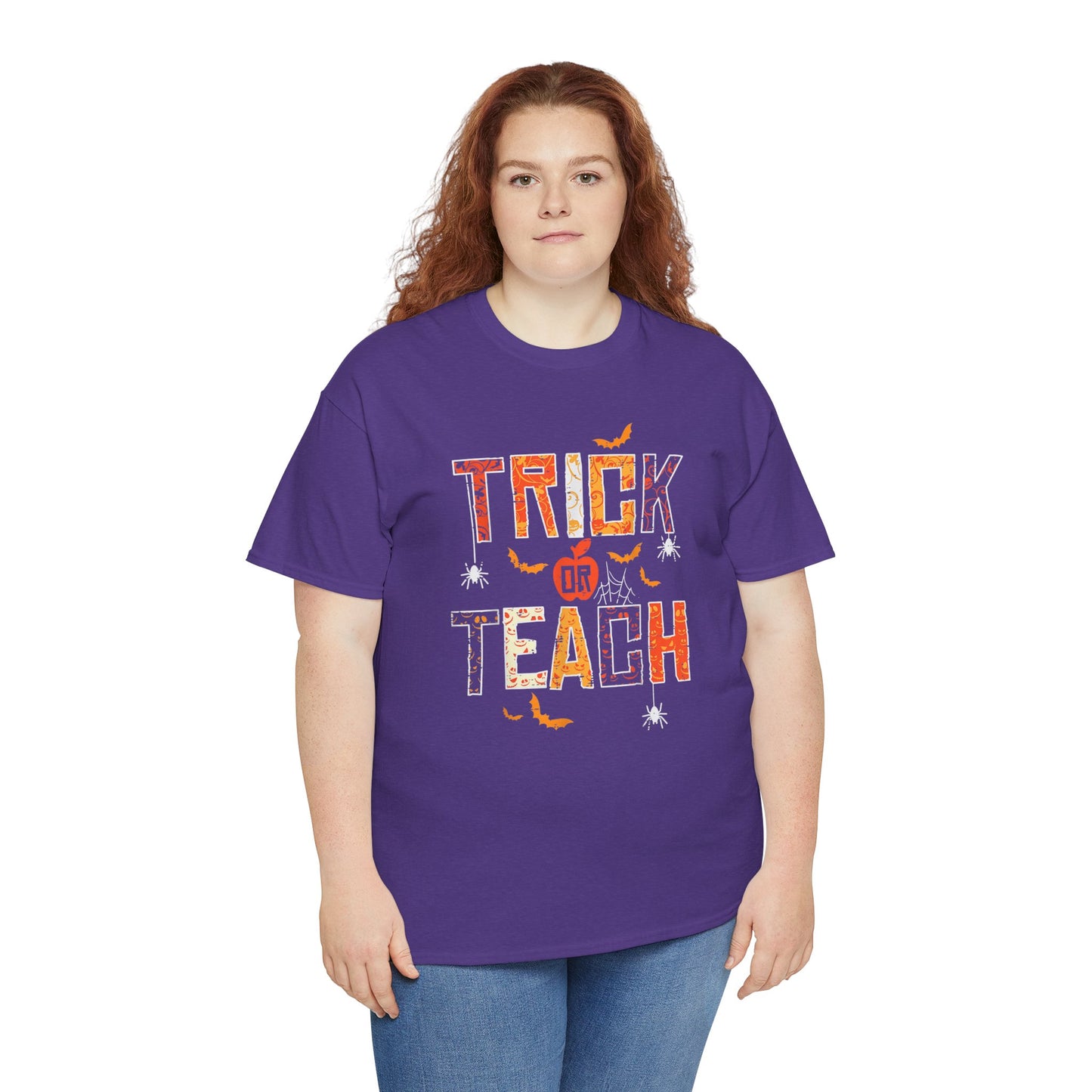 Personalized Halloween Tee - Trick or Teach, Unisex Cotton