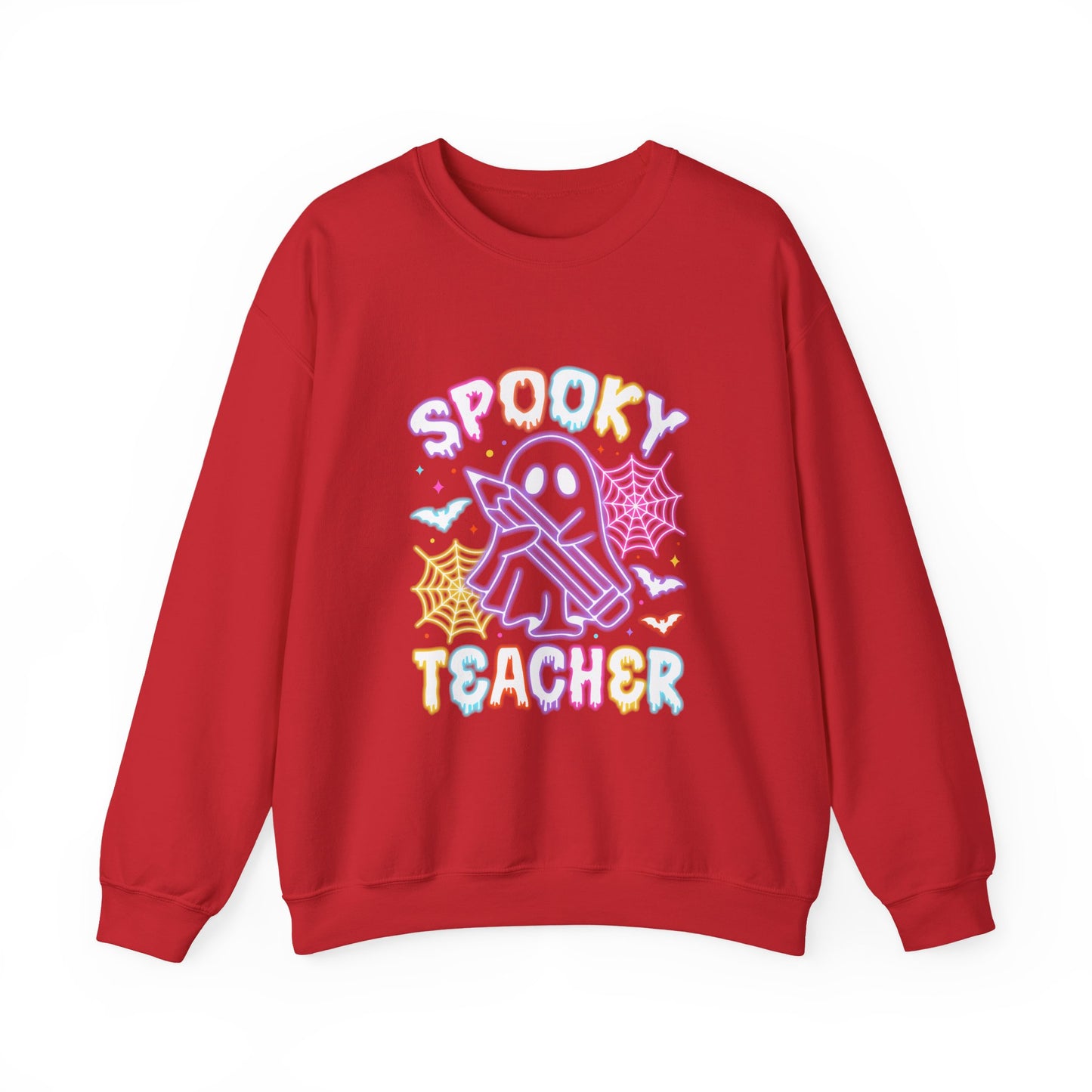 Personalized Spooky Teacher Unisex Crewneck Sweatshirt