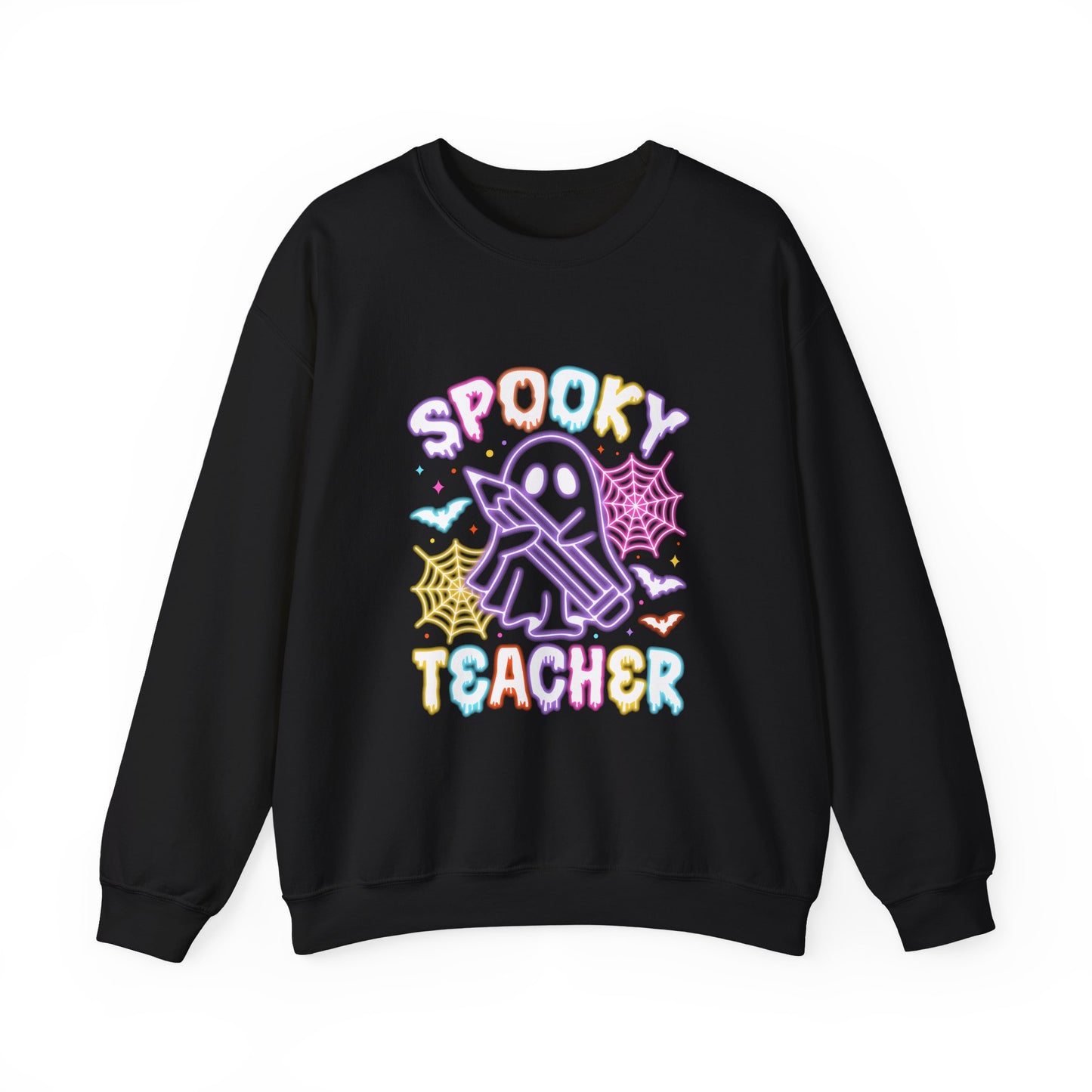 Personalized Spooky Teacher Unisex Crewneck Sweatshirt