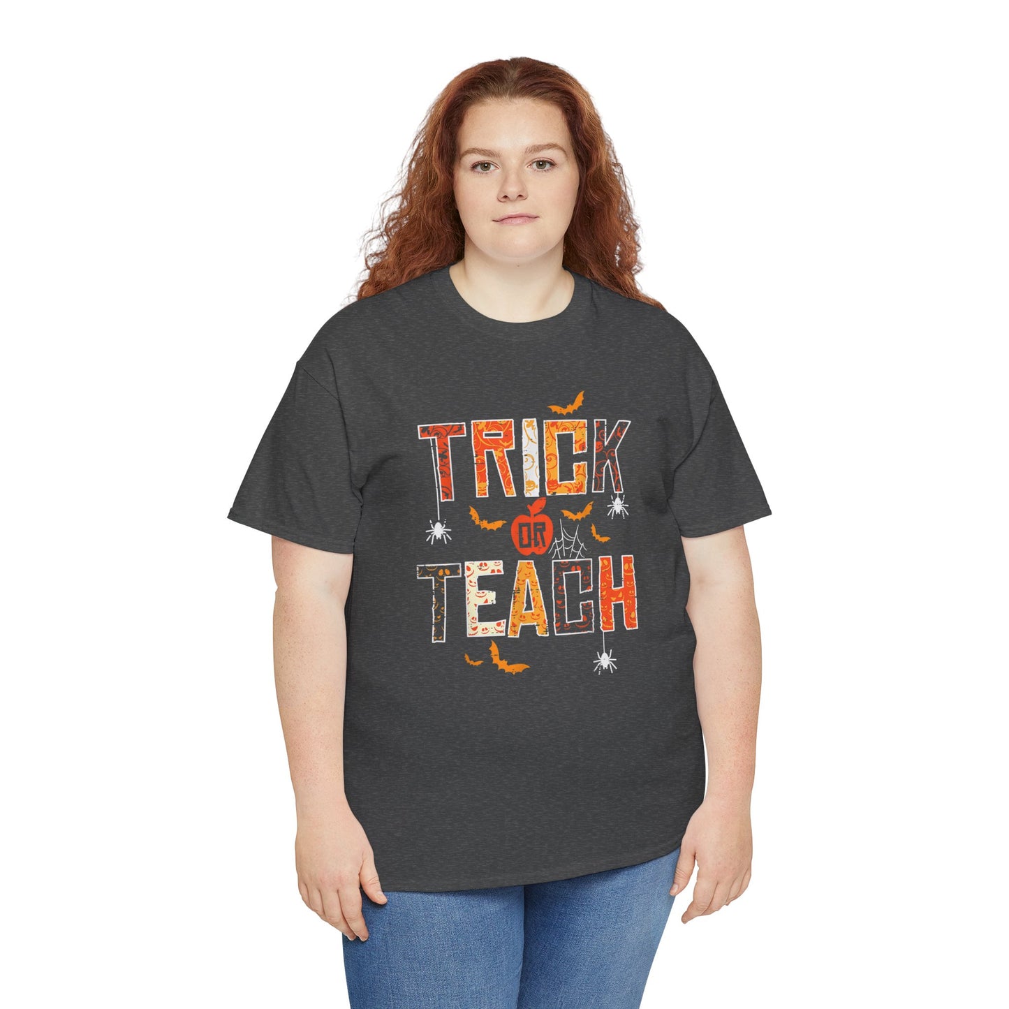 Personalized Halloween Tee - Trick or Teach, Unisex Cotton