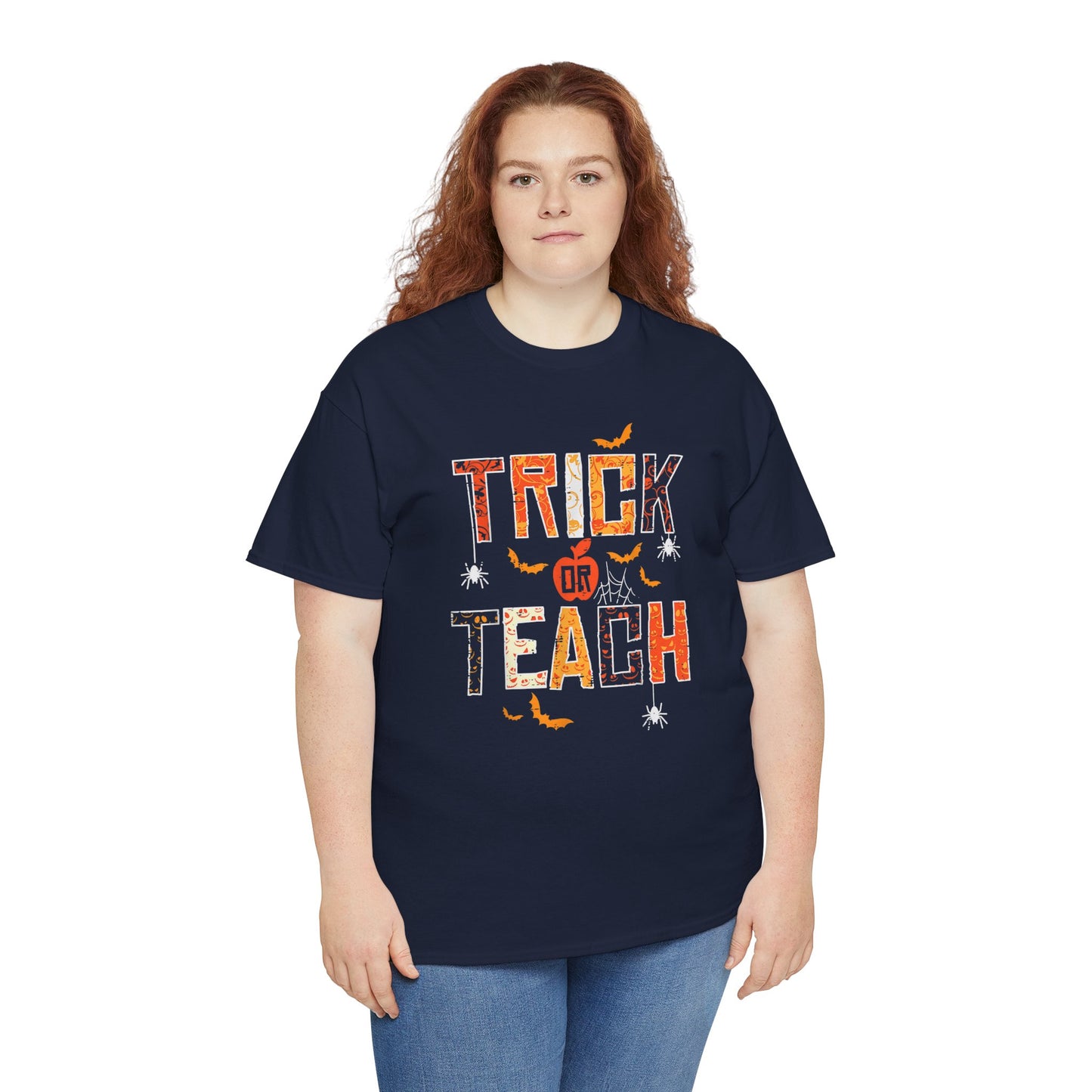 Personalized Halloween Tee - Trick or Teach, Unisex Cotton
