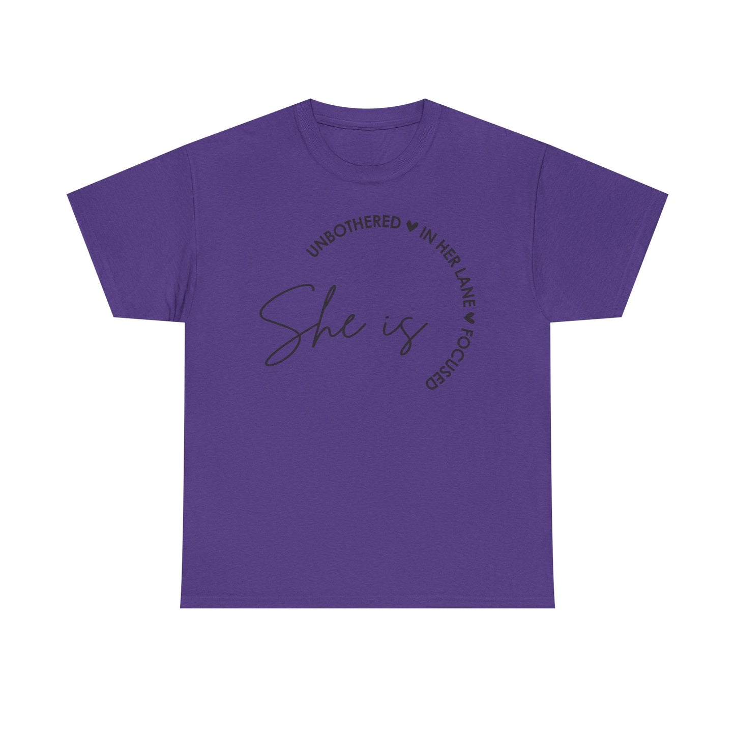 Unbothered In Her Lane" Empowering Unisex Heavy Cotton Tee