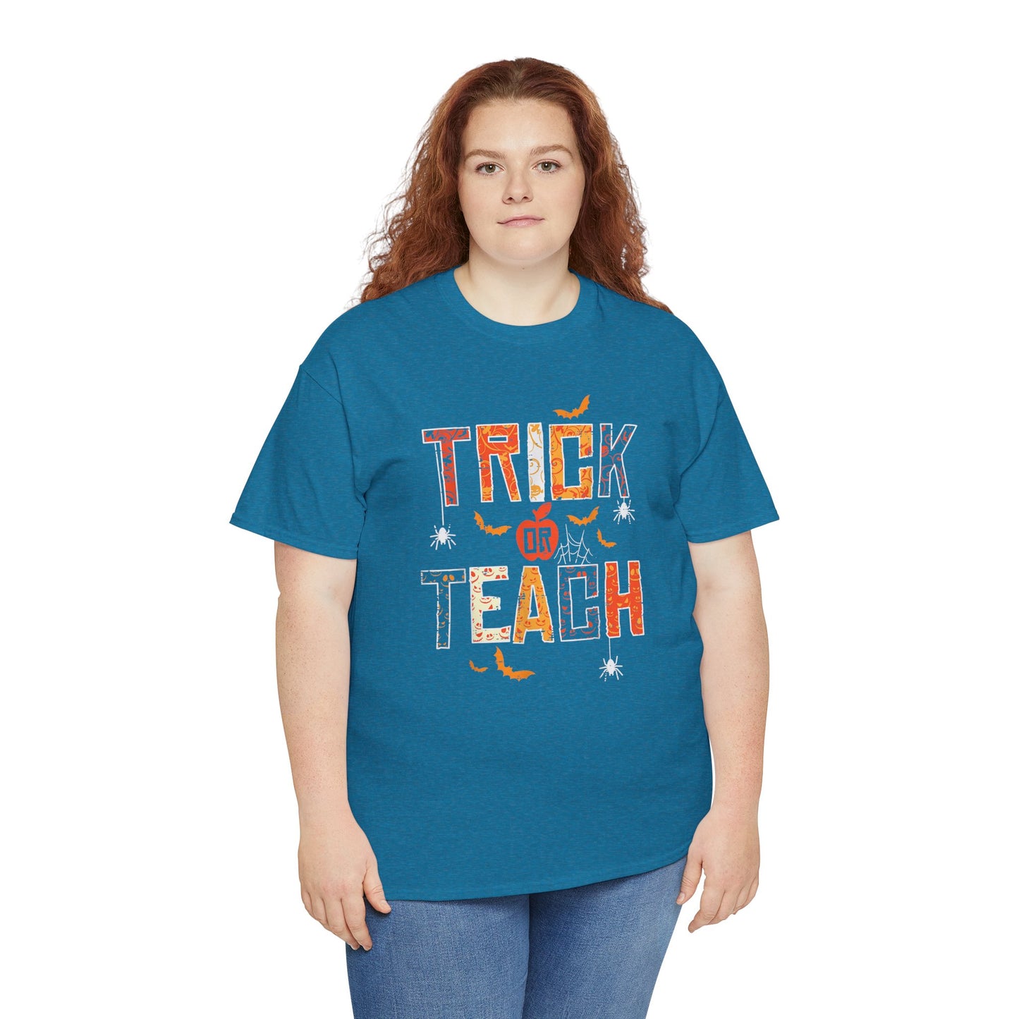 Personalized Halloween Tee - Trick or Teach, Unisex Cotton