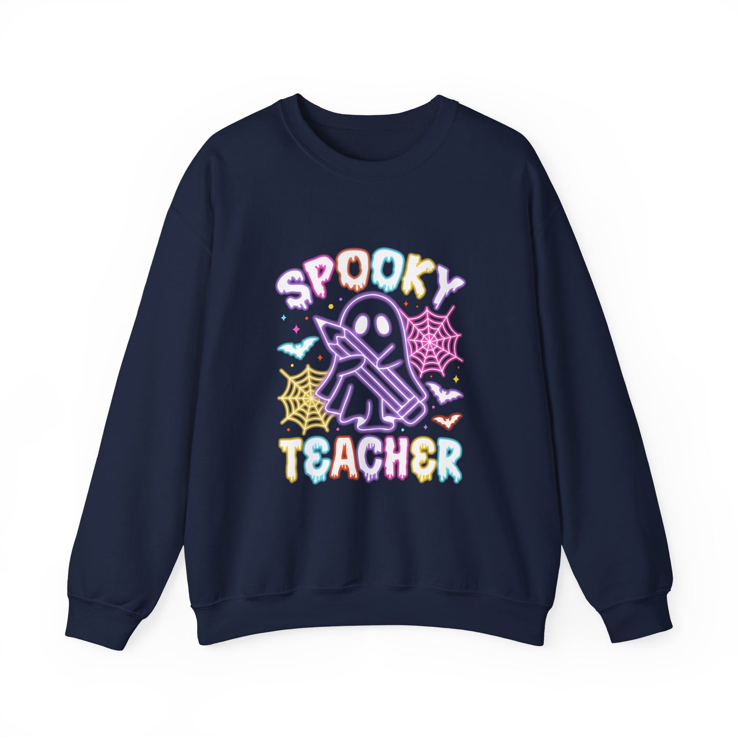 Personalized Spooky Teacher Unisex Crewneck Sweatshirt