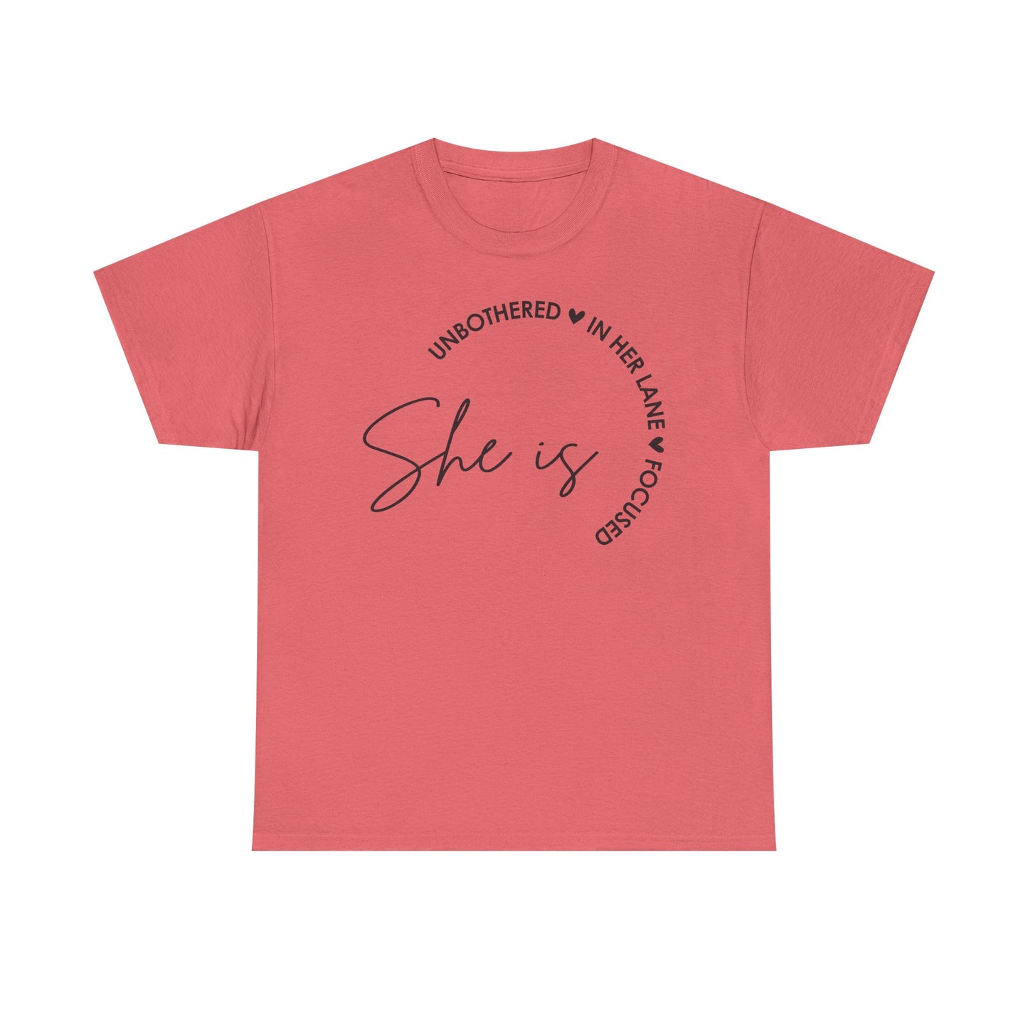 Unbothered In Her Lane" Empowering Unisex Heavy Cotton Tee