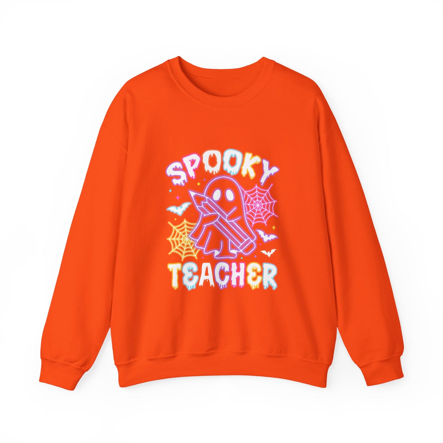 Personalized Spooky Teacher Unisex Crewneck Sweatshirt