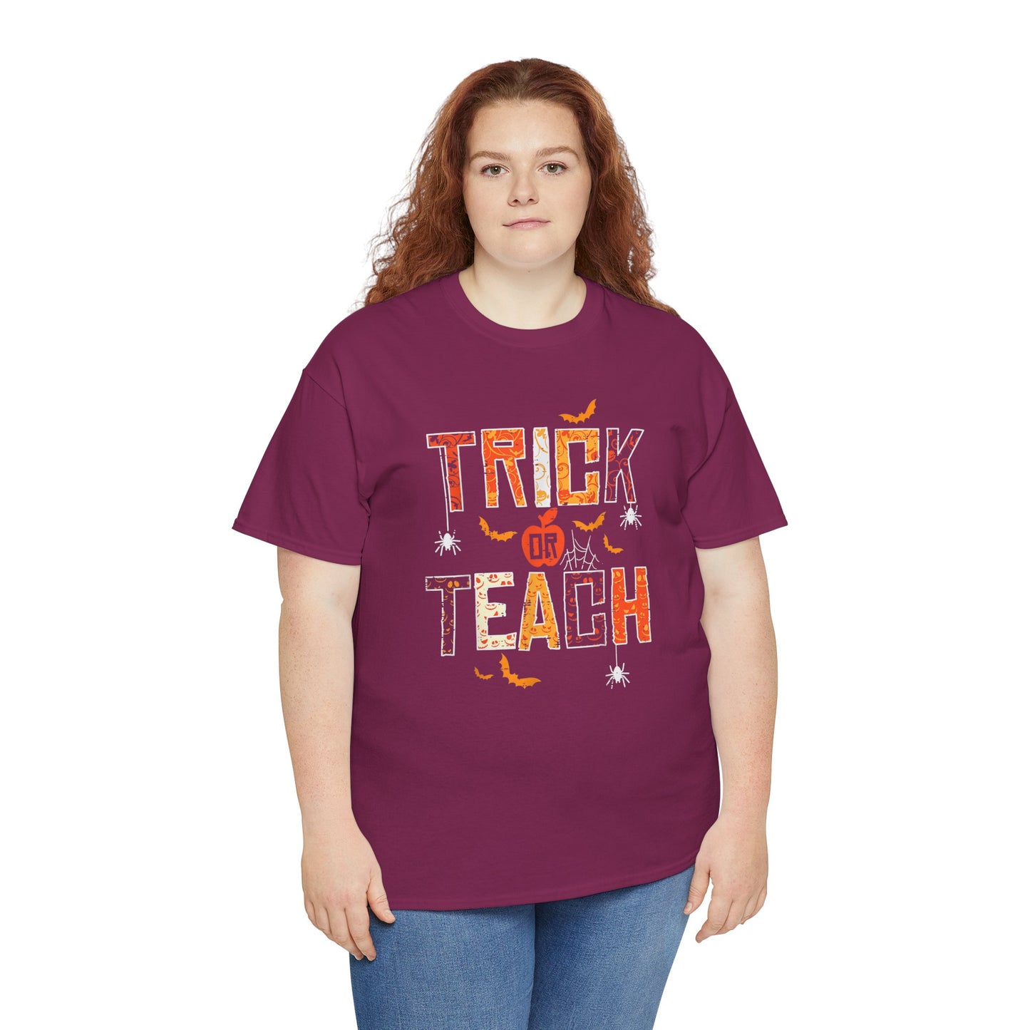Personalized Halloween Tee - Trick or Teach, Unisex Cotton