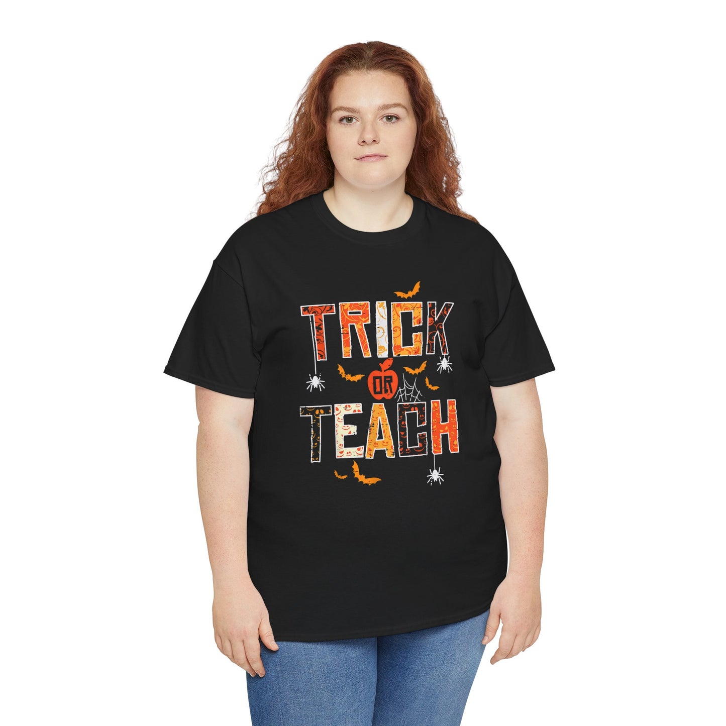 Personalized Halloween Tee - Trick or Teach, Unisex Cotton